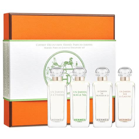 parfum hermes jardin|Hermes perfume jardin collection.